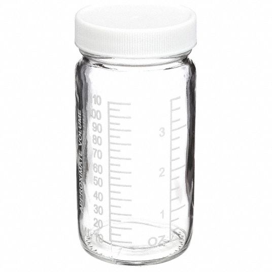 Glass, 125 mL Capacity - mL, Bottle - 8DD86|W216968 - Grainger