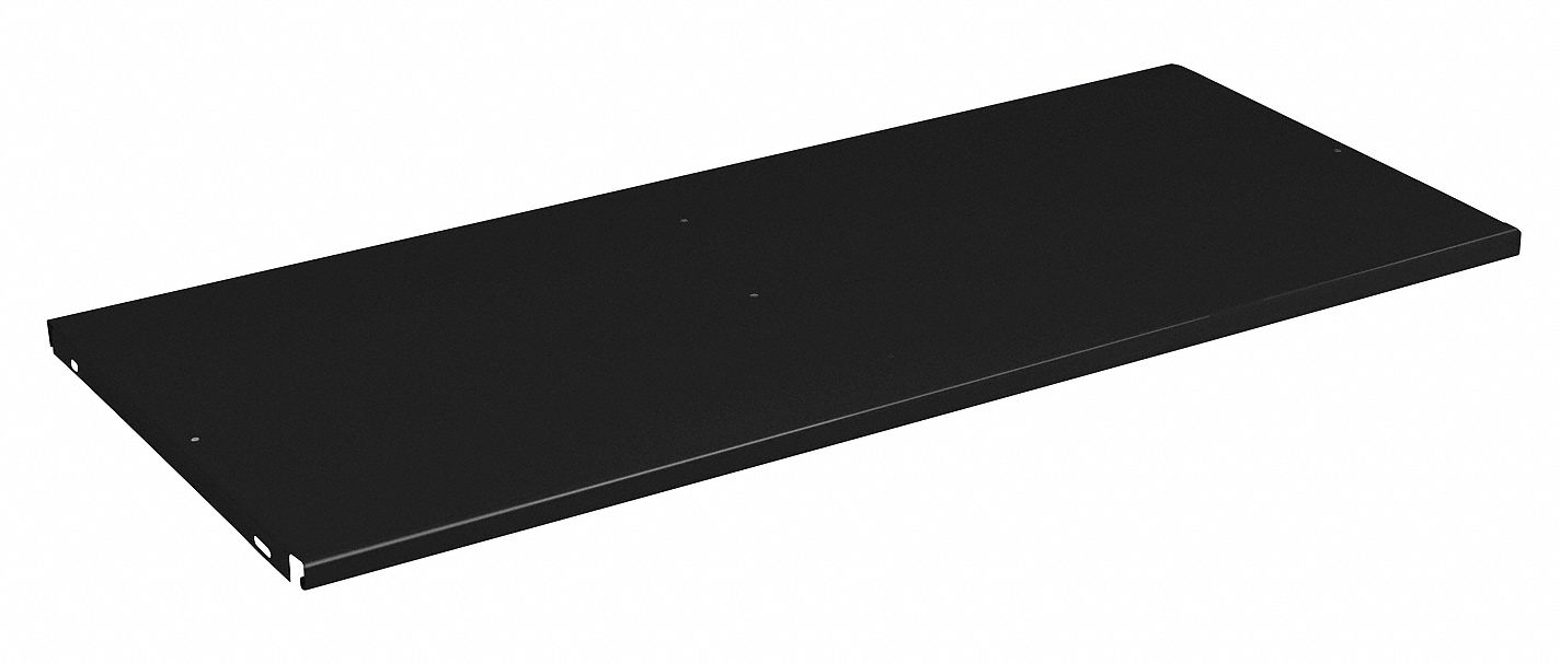 SHELF, BLACK, 24 X 36 X 3/4 IN, CARBON STEEL, POLYESTER/EPOXY POWDER PAINT