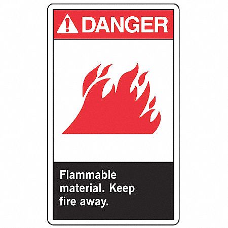 Danger Sign,10 x 7In,R and BK/WHT,AL,ENG