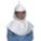 HOOD ASSEMBLY W/ INNER SHROUD/HARDHAT, QC, TYVEK, U, NIOSH, FOR PAPR/SAR