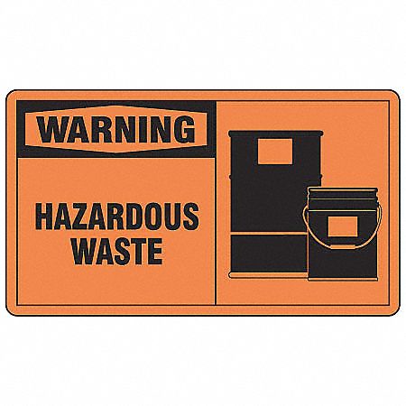 DOT HANDLING LABEL, WASTE, 5" W, PK5