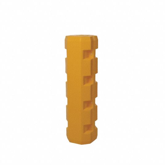 Dixie Poly Drum Square Yellow Column Protector Fits Column Size 4 In 43 12 Inh X 11 34 Inw 8559