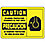 Caution Sign,10 x 14In,BK/YEL,AL,SURF