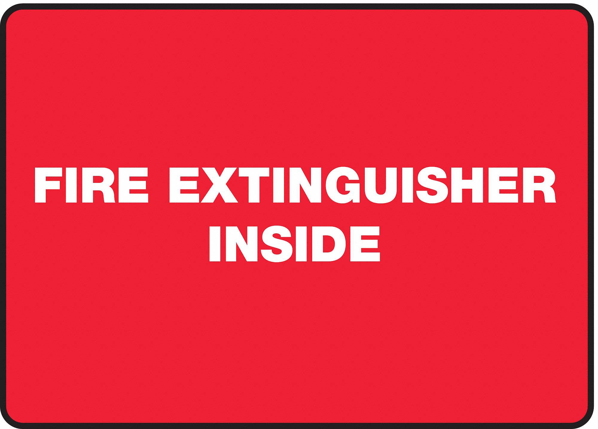 Fire Extinguisher Sign,7 x 10In,WHT/R,AL