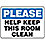 Maintenance Sign,10 x 14In,BK and BL/WHT