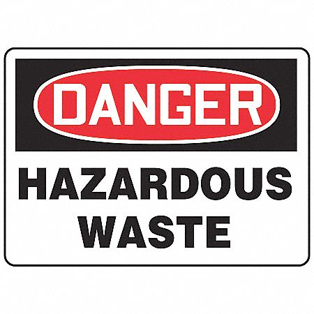 Danger Sign,10 x 14In,R and BK/WHT,AL