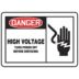 Danger: High Voltage Turn Power off Before Servicing Signs