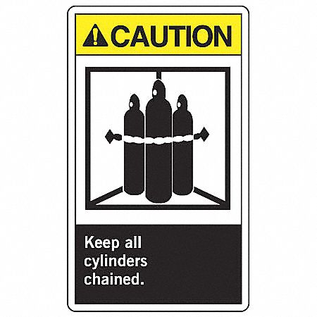 Vinyl, Adhesive Sign Mounting, Safety Label - 8rwf2