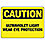 Caution Ultraviolet Sign,10 x 14In,AL