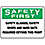 Caution Sign,7 x 10In,BK and GRN/WHT,AL