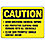 Caution Sign,10 x 14In,BK/YEL,PLSTC,ENG