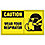 Caution Sign,7 x 10In,BK/YEL,AL,ENG,SURF