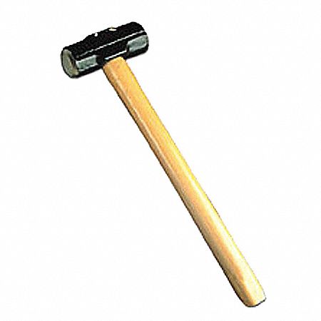 Double Face Sledge Hammer, 6 lb. Head Weight, 2-3/16" Head Width, 36" Overall Length