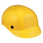 BUMP CAP, HDPE, 4-POINT PINLOCK SUSPENSION, FRONT BRIM, YELLOW, SIZE 6½ TO 8