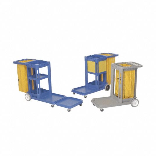 CONTINENTAL, Gray, Janitor Cart Extension 9PZH940174713 Grainger