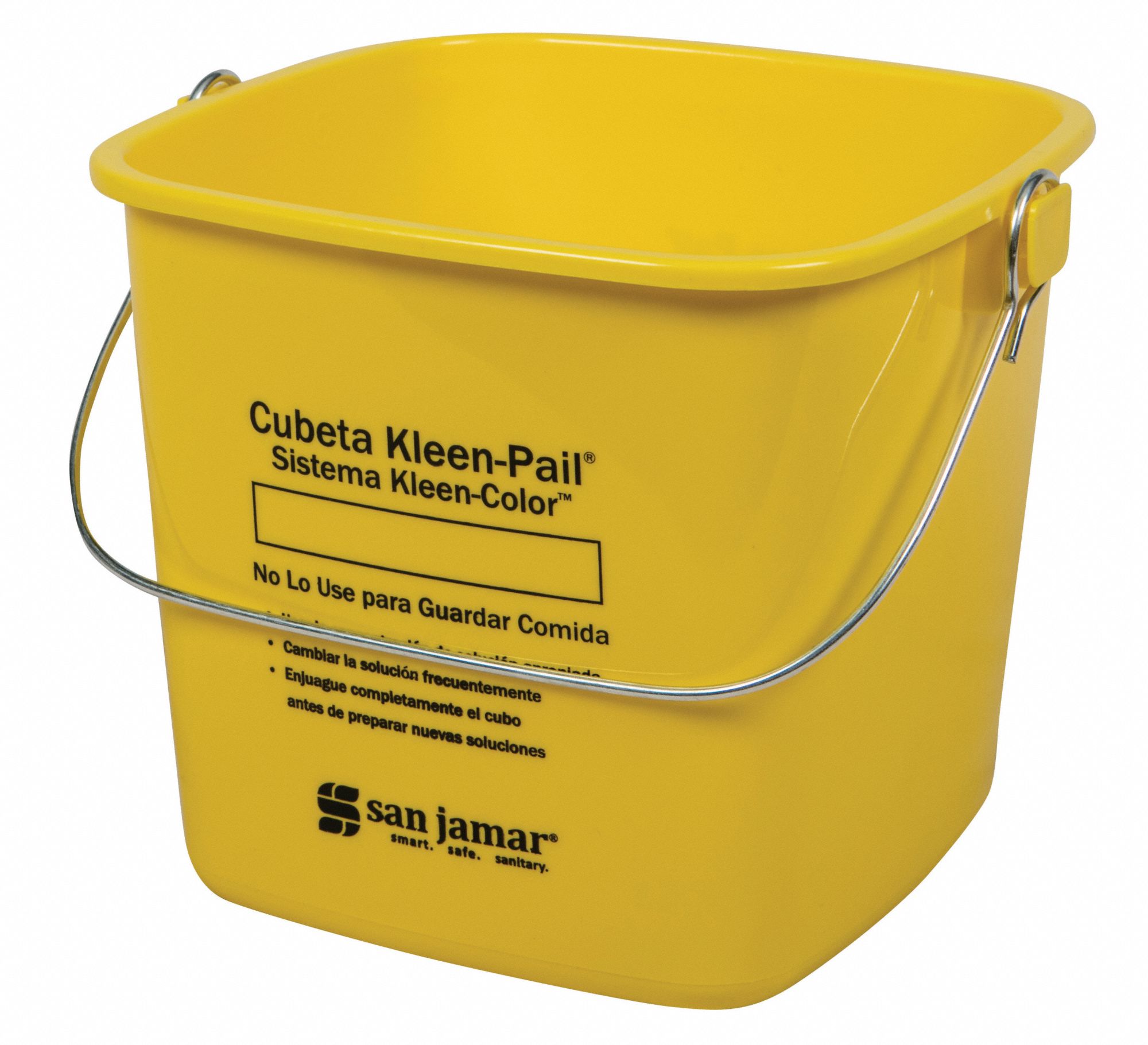 SAN JAMAR Cleaning Pail 1 1/2 gal Bucket Capacity, Plastic, Yellow