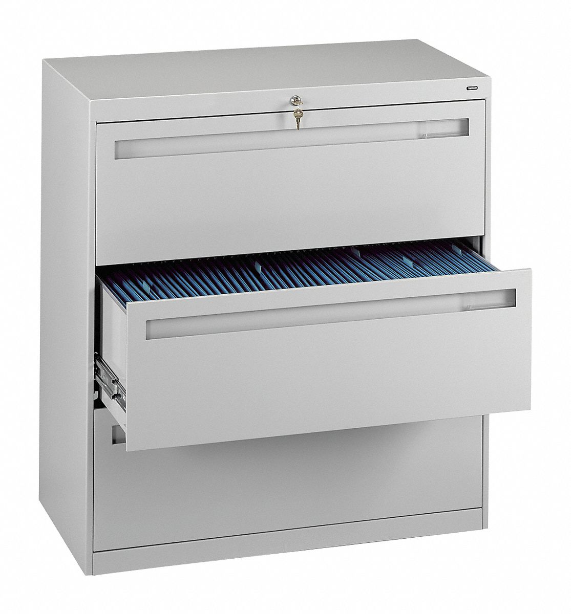 8DTD1 - File Cabinet 36 in 3 Drawer Grey