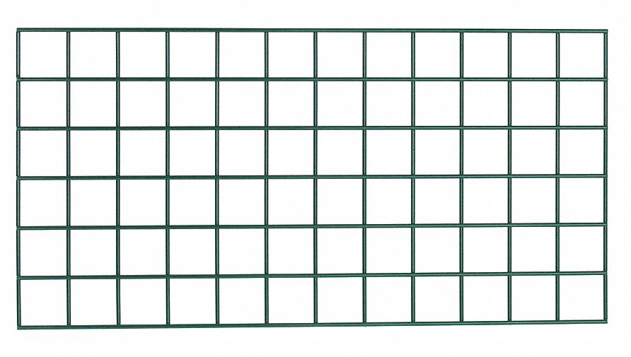 WALL GRID,GREEN,18 IN H,60 IN W,STEEL