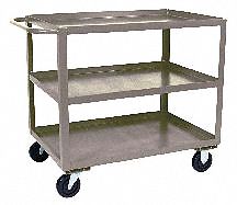 Utility Cart, Steel, 42 Lx25 W, 1400 lb.