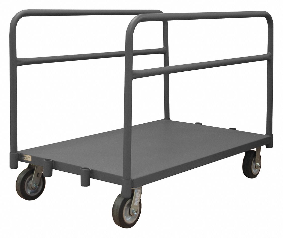 SINGLE-HEIGHT VERTICAL PANEL TRUCK WITH ADJUSTABLE RAILS, 2,000 LB LOAD CAPACITY