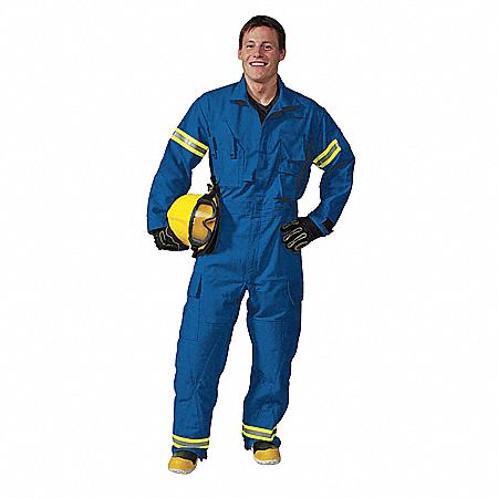 8DWY4 - Extrication Coverall Blue S Size 30 In.