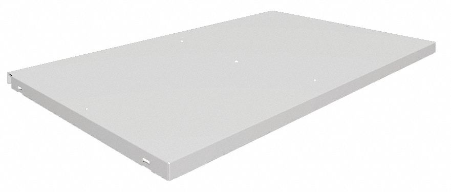 EXTRA SHELF, 48 IN X 24 IN, 1⅜ IN OVERALL H, 1 SHELF, 400 LB LOAD CAPACITY, LIGHT GREY