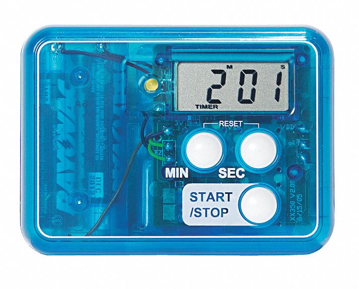 TRACEABLE Visual Alarm Timer,9999 hrs.   Digital And Mechanical Timers   9AJN8|8296