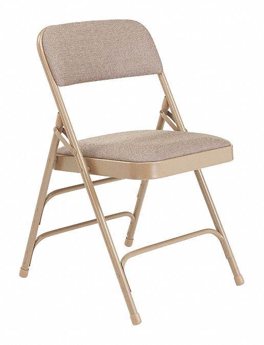 National Public Seating 800 Series Steel Frame Premium Light Weight Plastic Seat and Back Stacking Folding Chair with Double Brace 480 lbs Capacity 