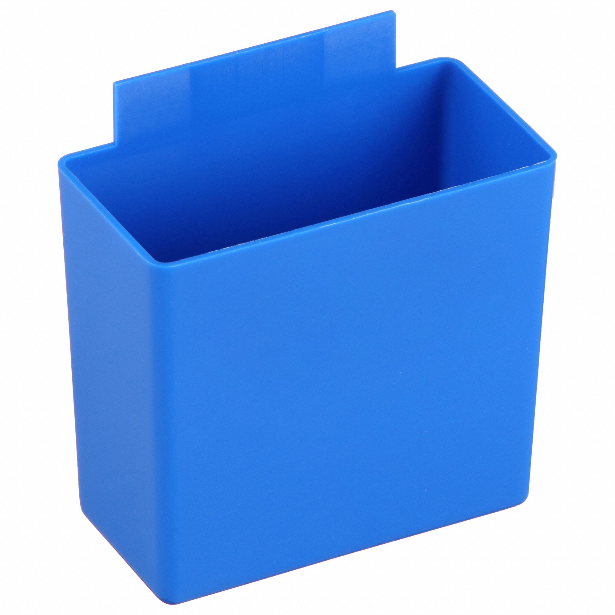 BIN CUPS, 3¼ IN X 1¾ IN X 3 IN, BLUE, PLASTIC, 0.6 LB LOAD CAPACITY
