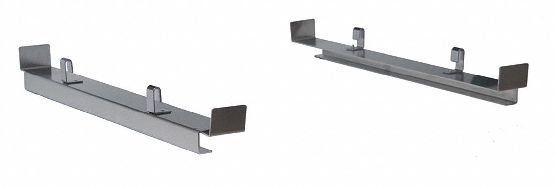 Under Shelf Tote Glide: 20 in x 21 in x 14 in, Stainless Steel, Gray