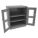 COUNTER HEIGHT STORAGE CABINET, GREY, 24 IN D X 36 IN W X 42 IN H