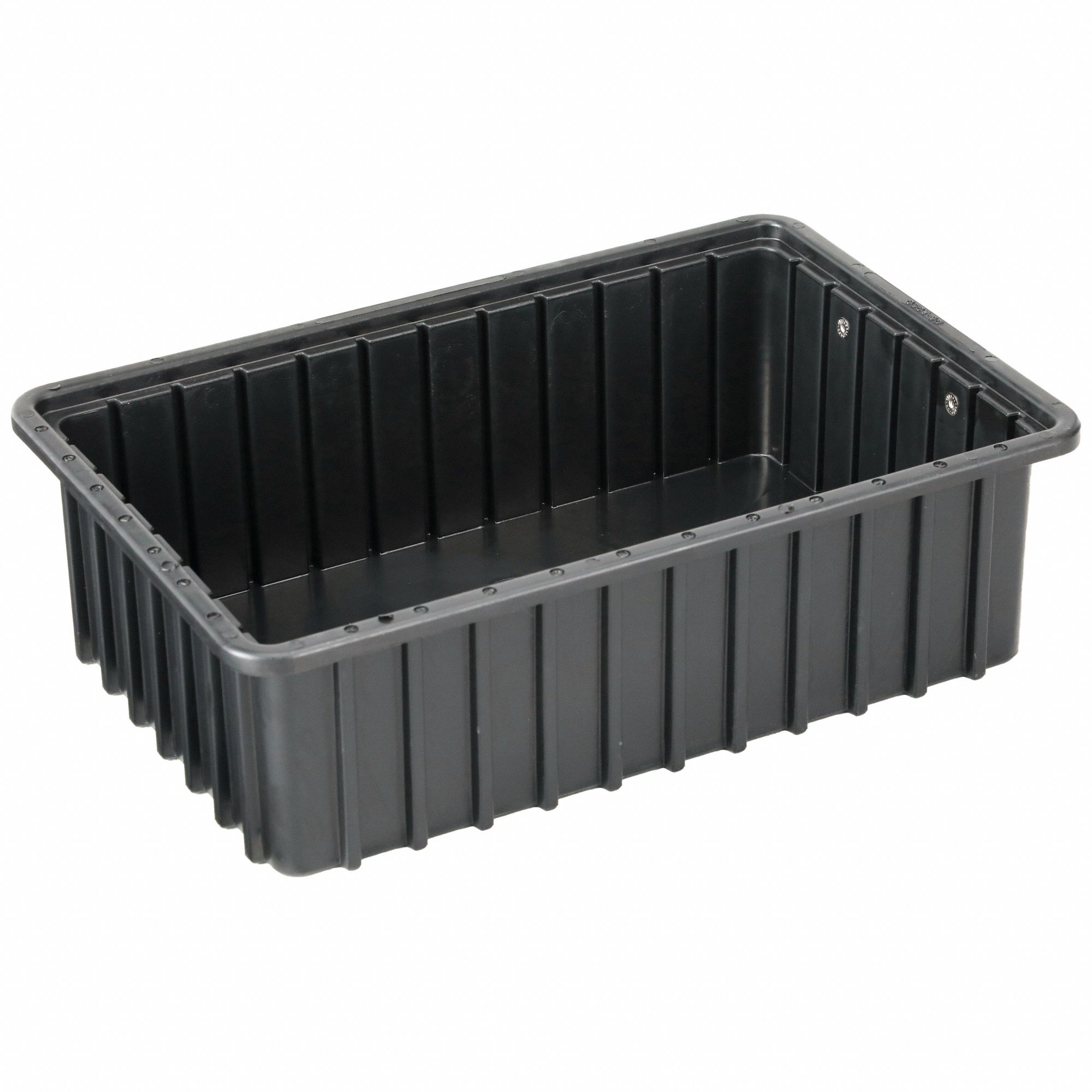 Divider Box: 0.4 cu ft, 16 1/2 in x 10 7/8 in x 5 in, Lid Not Included, Plastic
