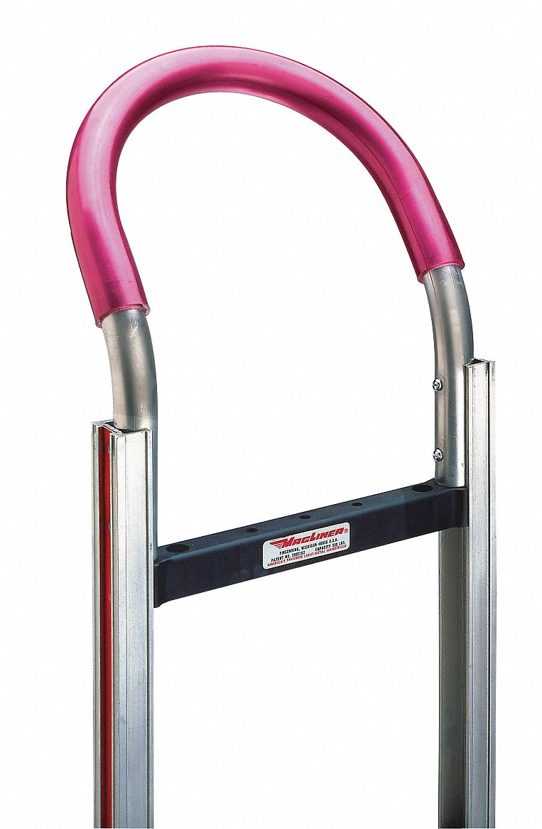 Handle for Hand Trucks: 12 in Overall Ht, 12 in x 11 in x 7 in, Aluminum, 11 in Overall Wd