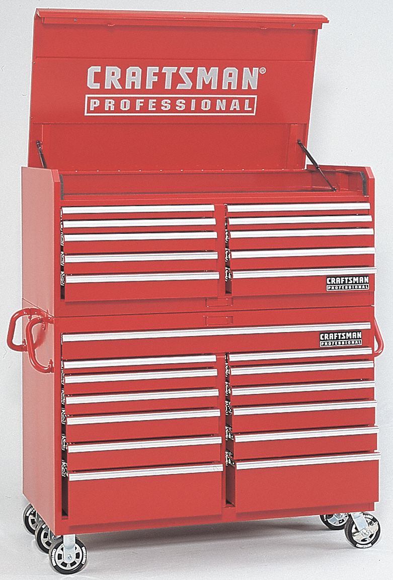 Craftsman Red Rolling Cabinet 42 1 2 H X 46 W X 24 9weg7 9
