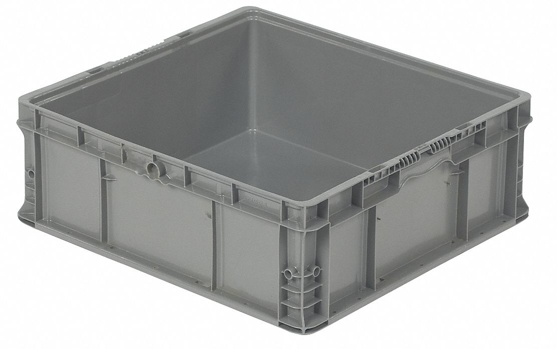 DISTRIBUTION CONTAINER,24 IN L,GRAY