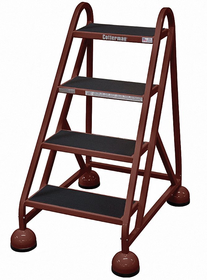 Rolling Ladder, Welded, Platform 36In H