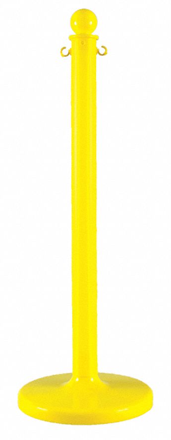 STANCHION MEDIUM DUTY YELLOW 6 PACK