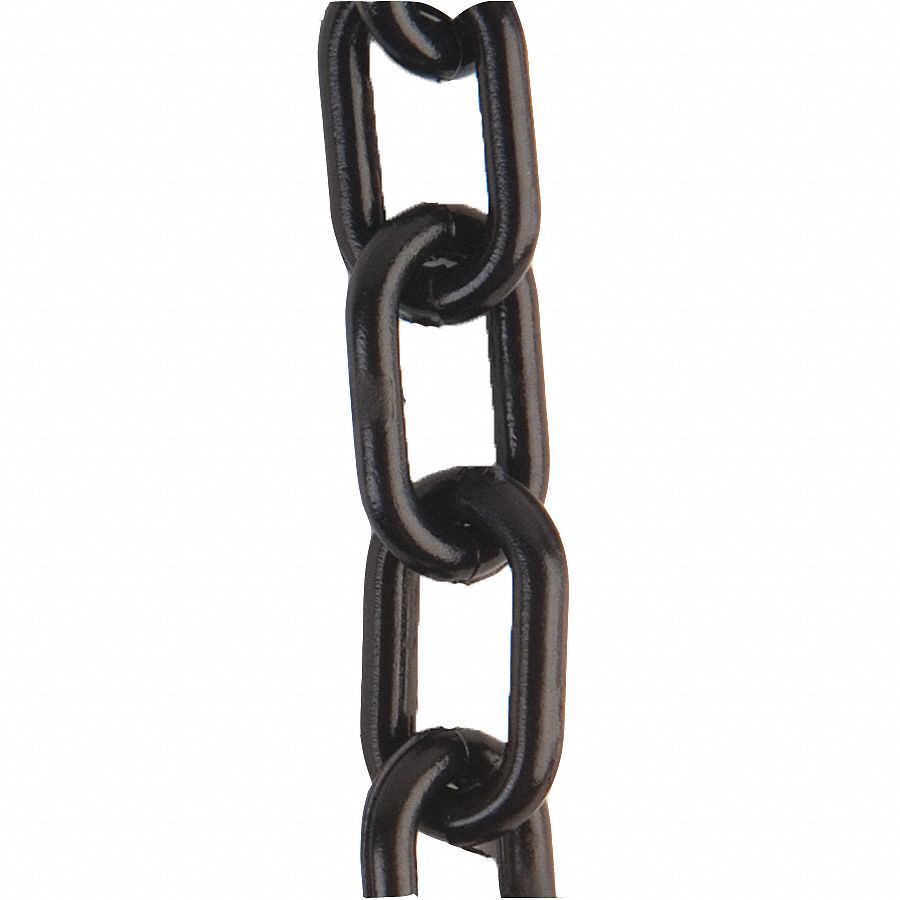 CHAINE PLASTIQUE,EXT/INT,3/4 PO,NOIR