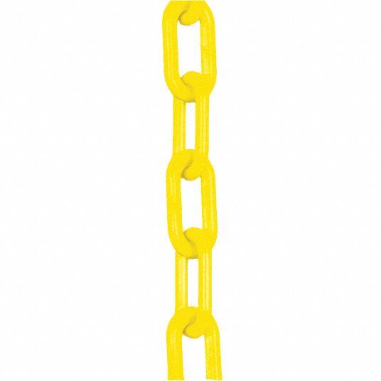 Baron Manufacturing #8 x 60' Yellow Plastic Chain Spool - 7380SPOOL