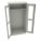 STORAGE CABINET, 36 X 18 X 72 IN, 1 ADJUSTABLE SHELF, SWING HANDLE/KEYED, FRAME, LIGHT GREY