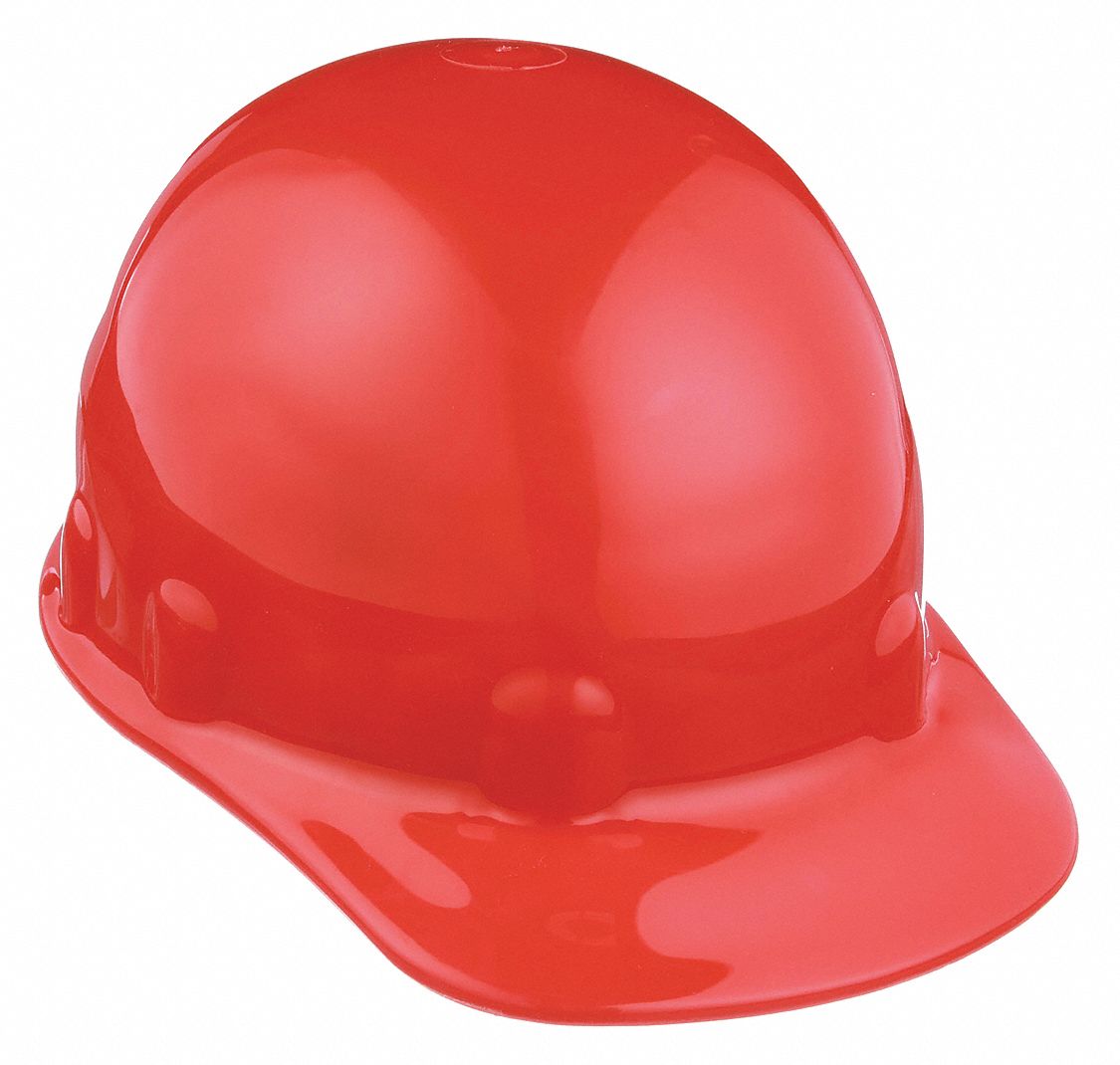 CASQUE DE SÉCURITÉ, CSA, TYPE 1, CLASSE E, THERMOPLASTIQUE, SWINGSTRAP 8 PTS, REBORD, ROUGE