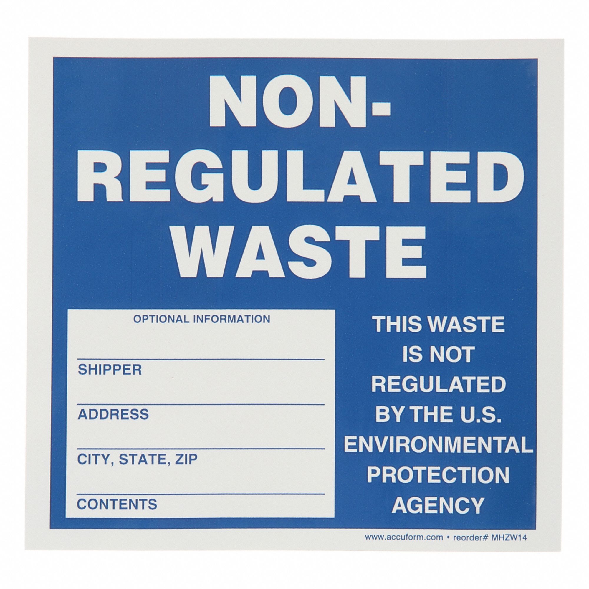 DOT Handling Label: 6 in x 6 in, 6 in Label Wd, 6 in Label Ht, Paper, Label, 250 PK