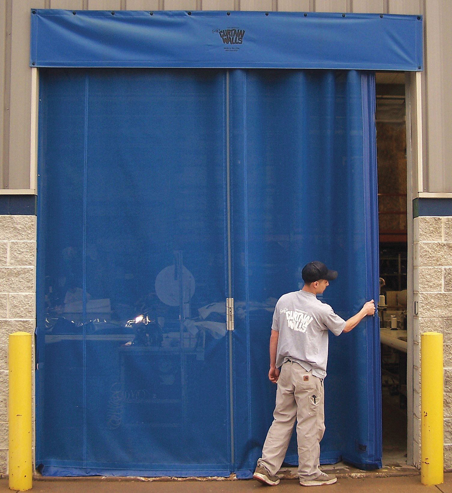 8EJE0 - Dock Curtain Screen Door 10ft H x 12ft W