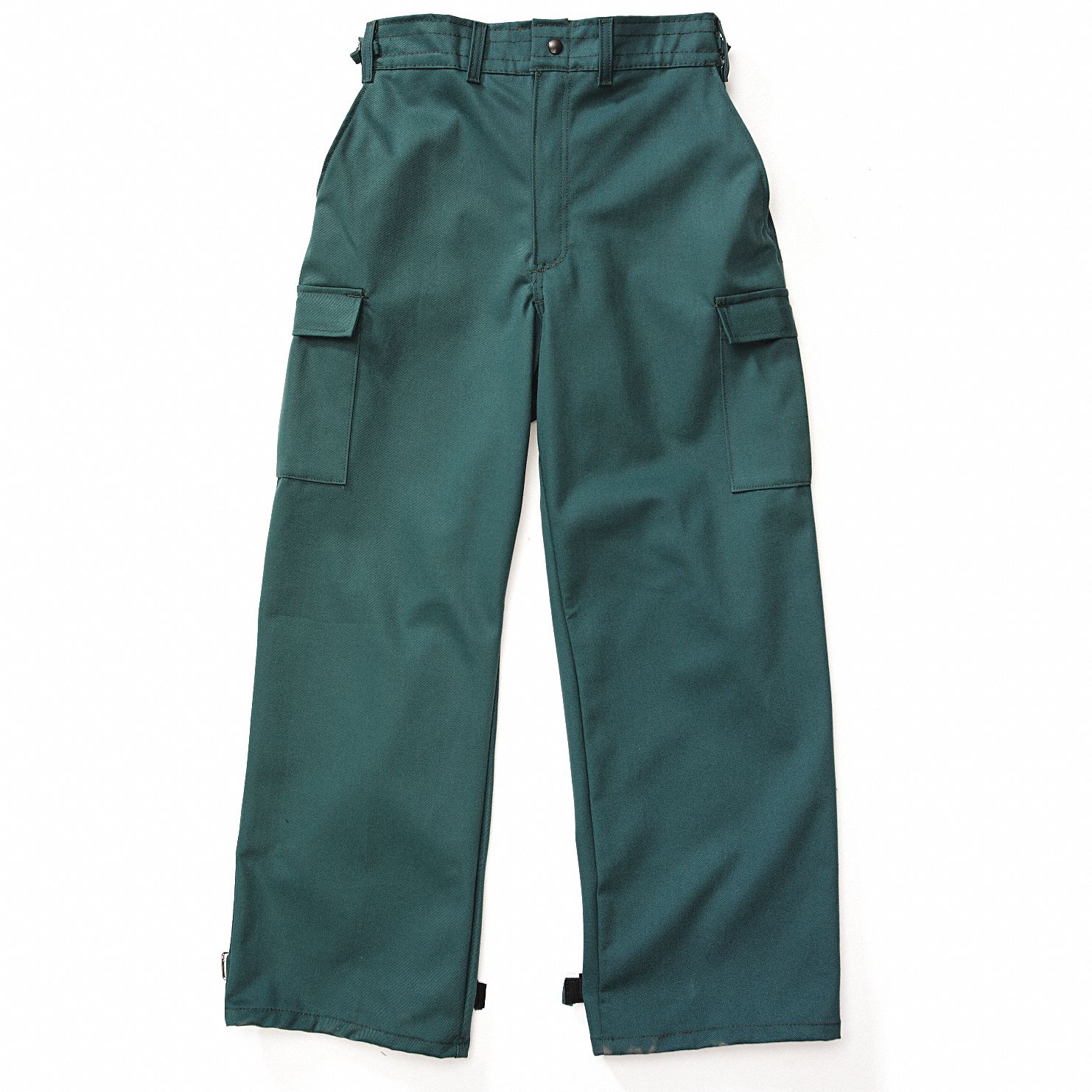 Wildland Fire Pants: 2XL, 43 to 47 in Fits Waist Size, 30 in Inseam, Green