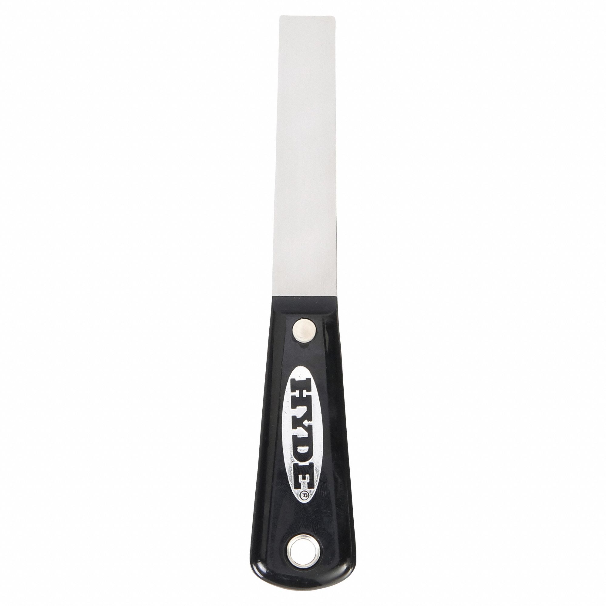 PUTTY KNIFE, CARBON STEEL BLADE, NYLON HANDLE, STRAIGHT BLADE, 3/4IN