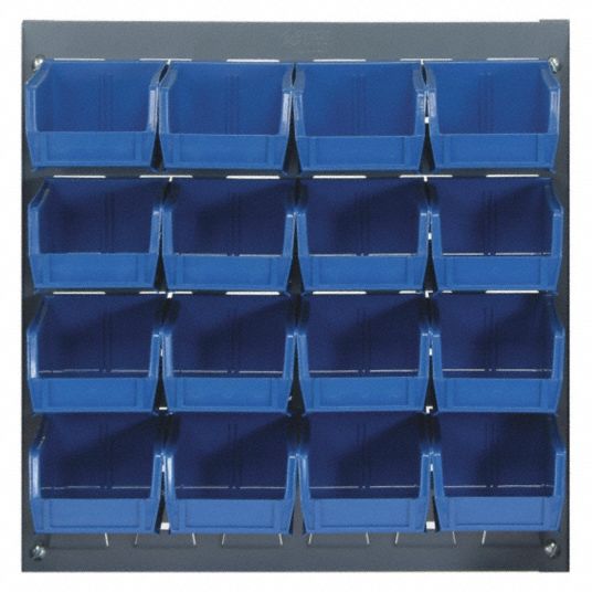 Hanging Storage Bins on Wall Panel Racks Inventory Shelves Supply Room  Quantum