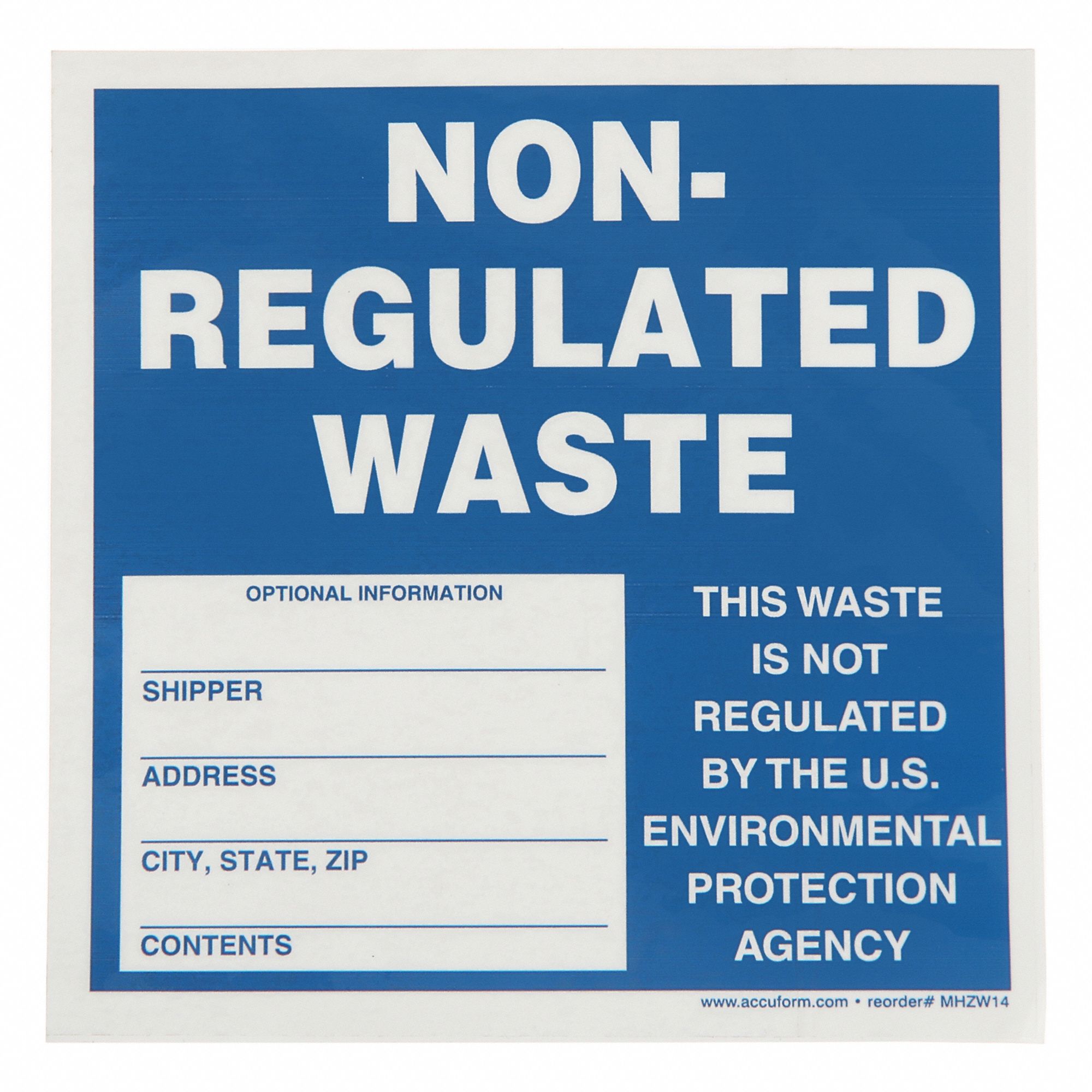 DOT Handling Label: 6 in x 6 in, 6 in Label Wd, 6 in Label Ht, Paper, Label, 100 PK