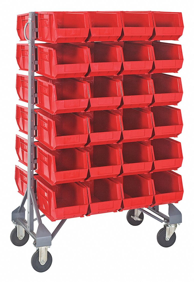 QUANTUM STORAGE SYSTEMS, 20 in x 36 in x 53 in, 48 Bins, Mobile Bin