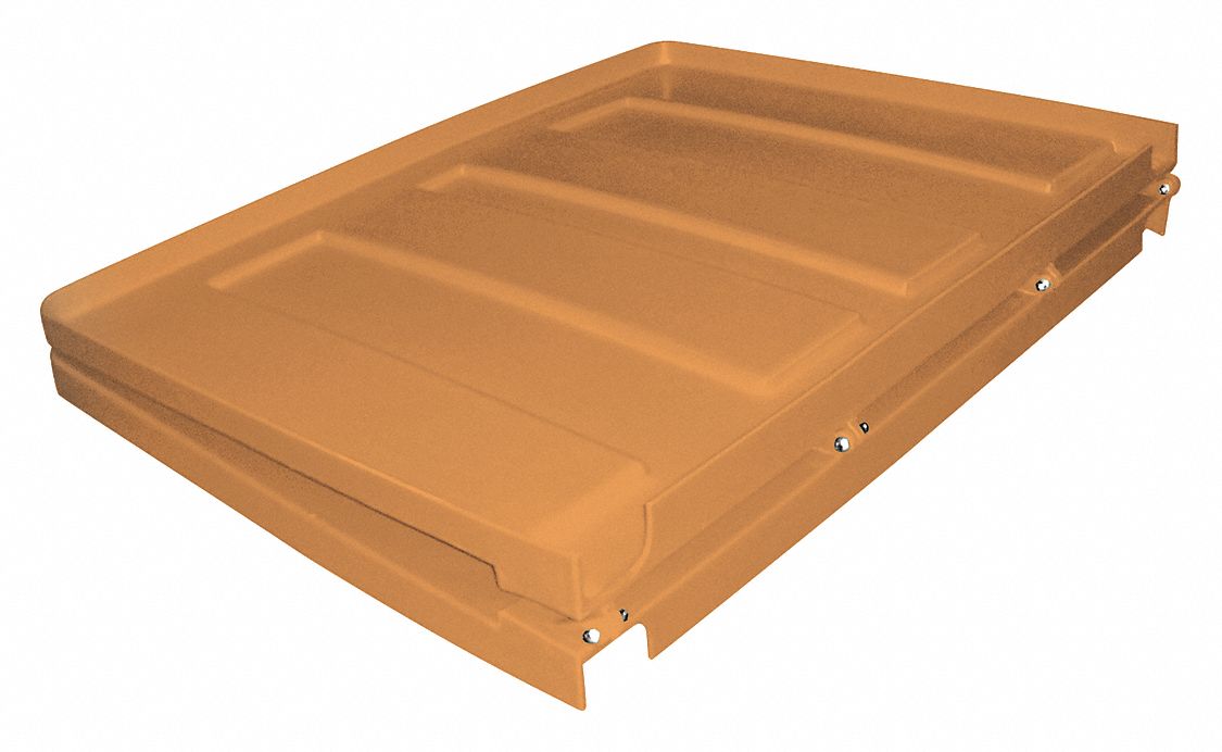 Hinged Truck Lid: 45.9 cu ft Fits Truck Size (Cu.-Ft.), 74 in L 40 in W 3 in H, MDPE