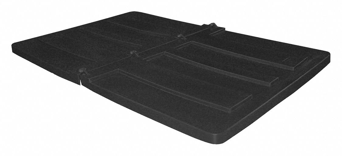 Hinged Truck Lid: 59.2 cu ft Fits Truck Size (Cu.-Ft.), 74 in L 51 in W 3 in H, MDPE